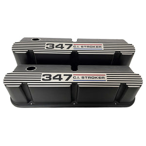 Ford Pentroof 347 Black Valve Covers & 13" Round Air Cleaner Kit