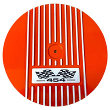 Load image into Gallery viewer, Big Block Chevy 454 Flag Logo - 14&quot; Round Air Cleaner Kit - Orange