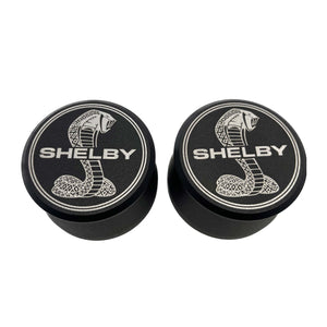 Ford Shelby Cobra Billet Aluminum Breather Set - Black