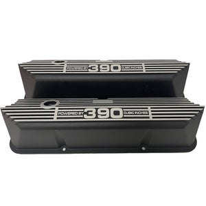 Ford FE 390 Valve Covers Tall - 390 CUBIC INCHES - Black