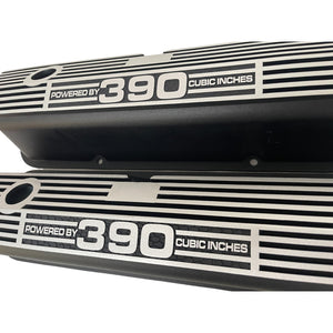 Ford FE 390 Valve Covers Tall - 390 CUBIC INCHES - Black
