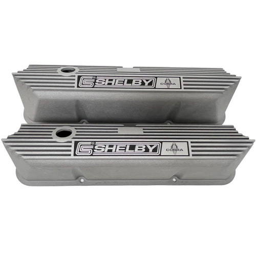 Ford CS Shelby Logo FE Tall Valve Covers - Long Plate - As Cast