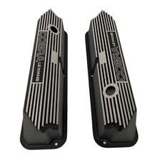 Load image into Gallery viewer, Ford COBRA LE MANS FE Tall Valve Covers - Engraved Logo - Black