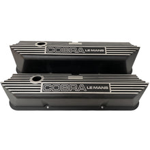 Load image into Gallery viewer, Ford COBRA LE MANS FE Tall Valve Covers - Engraved Logo - Black