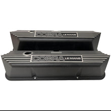 Load image into Gallery viewer, Ford COBRA LE MANS FE Tall Valve Covers - Engraved Logo - Black