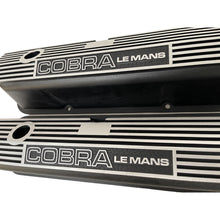 Load image into Gallery viewer, Ford COBRA LE MANS FE Tall Valve Covers - Engraved Logo - Black