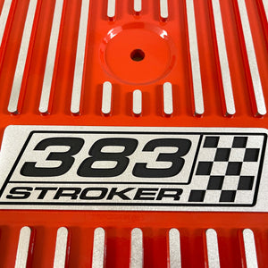 Small Block Chevy 383 Stroker - 13" Round Air Cleaner Kit - Orange