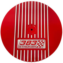 Load image into Gallery viewer, Small Block Chevy 383 Stroker 13&quot; Round Red Air Cleaner Lid Kit - Red Logo