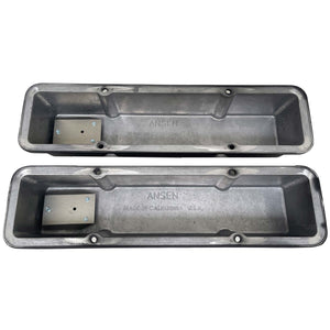 Pontiac Valve Covers For Small Block Chevy Heads - Black