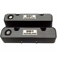 Load image into Gallery viewer, Ford 351 Cleveland - Finned Valve Covers - Black