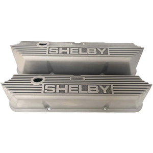Ford SHELBY Logo FE Tall Valve Covers - Long Plate - As Cast