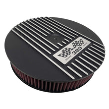 Load image into Gallery viewer, Small Block Chevy 383 Flag Logo - 14&quot; Round Air Cleaner Kit - Black