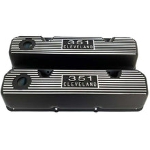 Load image into Gallery viewer, Ford 351 Cleveland Valve Covers - Die-Cast Logo - Black