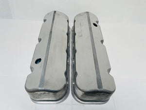 Big Block Chevy Valve Covers Tall Slant Top - Unfinished