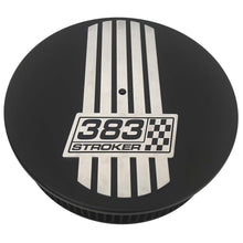 Load image into Gallery viewer, 383 Stroker - 14&quot; Round Air Cleaner Kit - Engraved Billet Top - Black