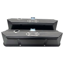 Load image into Gallery viewer, Ford FE 390 Valve Covers Tall - POWERED BY 390 CUBIC INCHES - Style 1 - Black