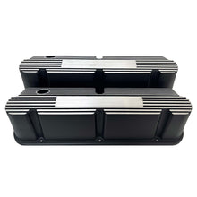 Load image into Gallery viewer, Ford Small Block Pentroof Tall Finned Valve Covers, Custom - Black