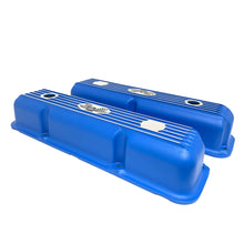 Load image into Gallery viewer, Ford FE 427 American Eagle Blue Valve Covers Short Finned