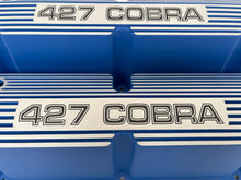 Load image into Gallery viewer, Ford Small Block Pentroof 427 Cobra Tall Valve Covers - Blue