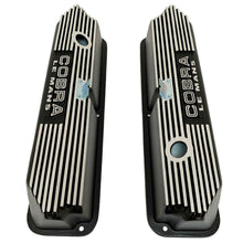 Load image into Gallery viewer, Cobra Le Mans FE Tall Valve Covers - Finned - Black