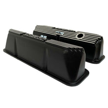 Load image into Gallery viewer, Cobra Le Mans FE Tall Valve Covers - Finned - Black