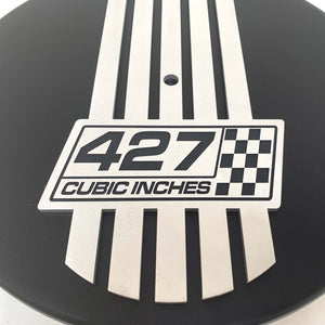 14" Round Air Cleaner Kit - Custom Engraved 427 Cubic Inches Billet Top