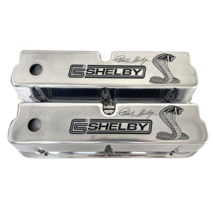 Ford CS Shelby Signature Tall Valve Covers - Premium Series - Polished