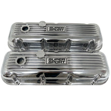 Load image into Gallery viewer, Big Block Chevy Super Sport Classic Finned, Polished Valve Covers