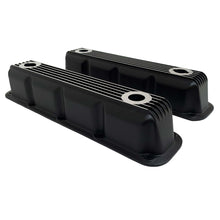Load image into Gallery viewer, mopar performance magnum valve covers, black powder coat finish, side profile view