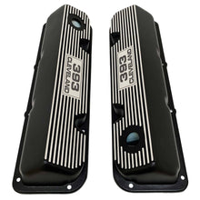 Load image into Gallery viewer, ford 393 cleveland valve covers, black, ansen usa, top view