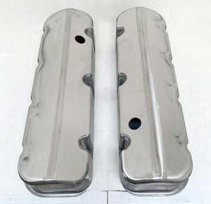 ansen custom engraving, big block chevy valve covers, raw unfinished, top view