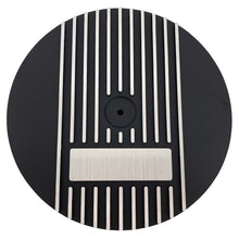Load image into Gallery viewer, 13&quot; Round Finned Air Cleaner Kit - Custom - Black