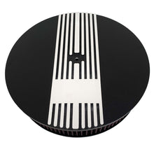 Load image into Gallery viewer, 13&quot; Round Narrow Fin Air Cleaner Kit - Custom - Black