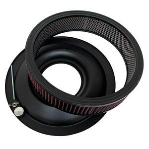 13" Round Narrow Fin Air Cleaner Kit - Custom - Black