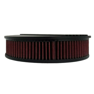 14" Round Finned Air Cleaner Kit - Custom - Black