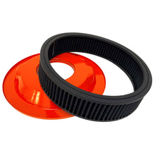 Load image into Gallery viewer, Chevy 496 Stroker 14" Raised Billet Top Air Cleaner - Orange