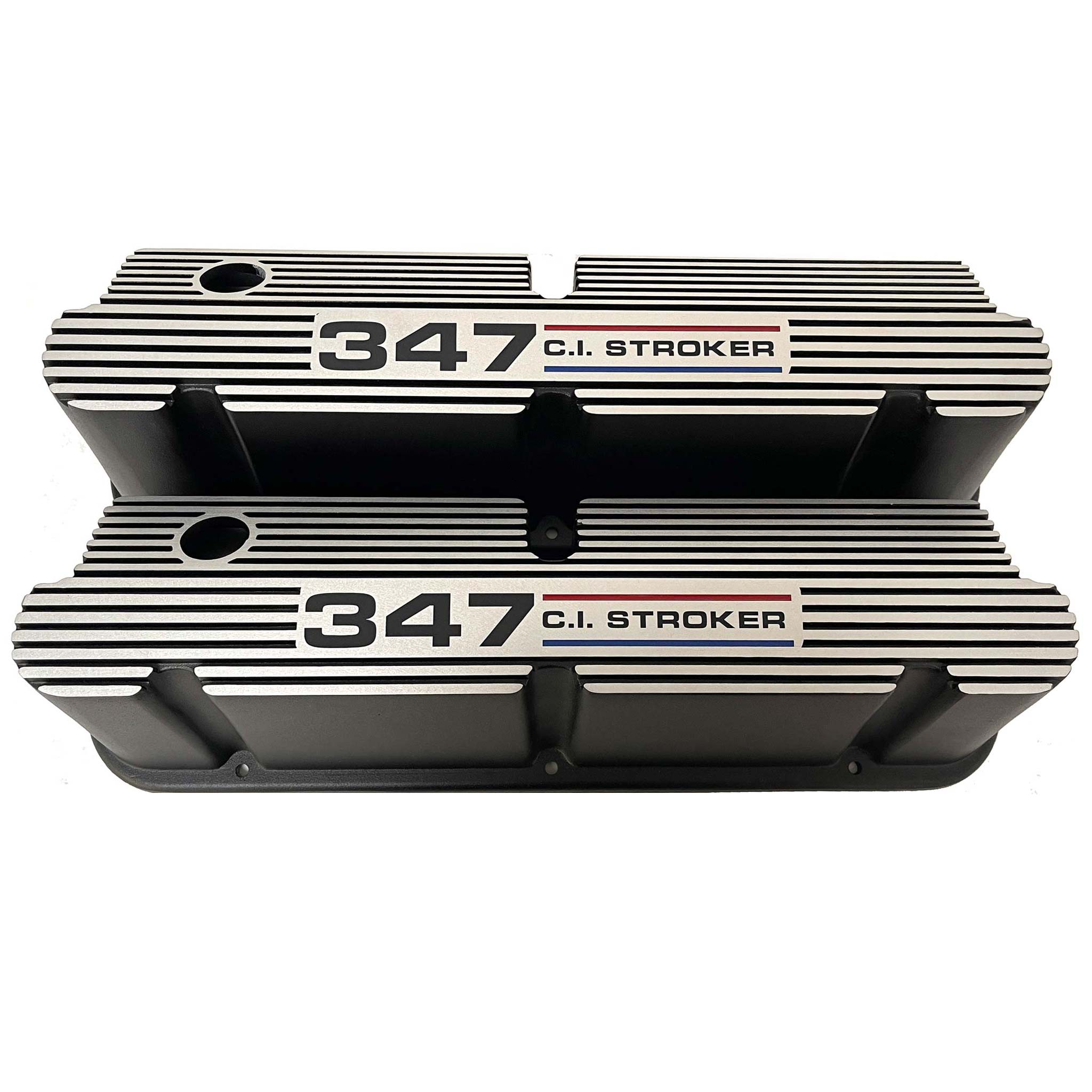 Ford Small Block Pentroof 347 C.I. Stroker Valve Covers - Tri
