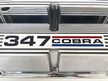 Load image into Gallery viewer, Ford Small Block Pentroof 347 Cobra Valve Covers - Tri-Color 1 - Polished