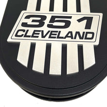 Load image into Gallery viewer, 351 Cleveland - Billet Top 15&quot; Oval Air Cleaner Kit - Style 1 - Black