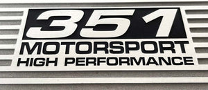 Ford 351 Cleveland MOTORSPORT HIGH PERFORMANCE Valve Covers - Polished