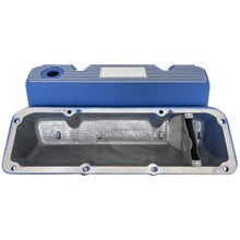 Load image into Gallery viewer, Ford 351 Cleveland - Cougar Logo - Finned Valve Covers - Blue