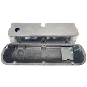 Ford Small Block 289 351W Tall Valve Covers - Oval Billet - Custom - Polished