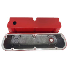 Load image into Gallery viewer, Ford 289,351W Tall CS Shelby Logo Valve Covers - Billet Top - Red