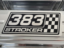 Load image into Gallery viewer, 383 Stroker Small Block Chevy Tall Valve Covers, Billet Top Style 2 - Polished