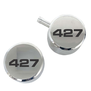 427 Polished Billet Aluminum Breather & PCV Set