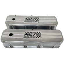 Load image into Gallery viewer, Chevy 427 - Big Block Tall Valve Covers - Raised Billet Top - Polished