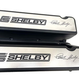 Ford Big Block 429/460 Tall Valve Covers - Shelby Signature - Black