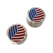 Load image into Gallery viewer, American Flag 2 Billet Aluminum Valve Cover Breathers - Polished