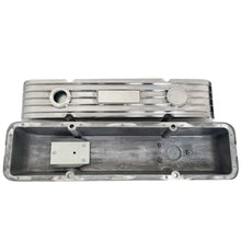 Load image into Gallery viewer, Small Block Chevy Classic Finned Valve Covers, Custom - Polished