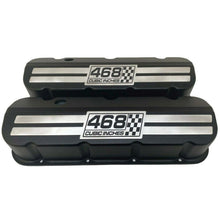 Load image into Gallery viewer, Big Block Chevy 468 Cubic Inches Tall Valve Covers - Billet Top - Black